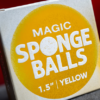 Magic Sponge Balls 4 pack Geel ( 1,5