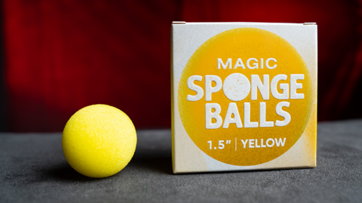 Magic Sponge Balls 4 pack Geel ( 1,5" / 3,8cm )
