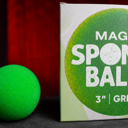 Magic Sponge Balls 4 pack Groen ( 3" / 7,5cm )